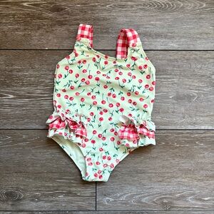 Cynthia Rowley Baby Girl
Cherry Bow Gingham One Piece Swimsuit